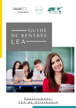 L E A DE RENTR&Eacute;E - LEA de Strasbourg - Universit&eacute; de Strasbourg