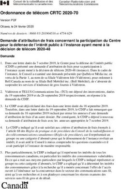 Ordonnance de télécom CRTC 2020-70 - Version PDF