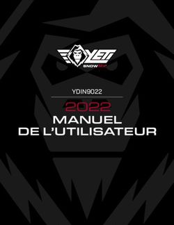 MANUEL DE L'UTILISATEUR - YETI SnowMX