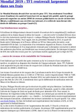 Mondial 2019 : TF1 rentrerait largement dans ses frais - Insight NPA