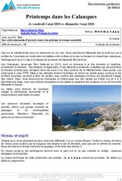 Printemps dans les Calanques - Club Alpin Français