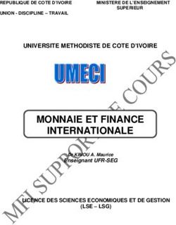 MONNAIE ET FINANCE INTERNATIONALE - UMECI