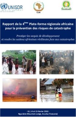 Pour la prévention des risques de catastrophe