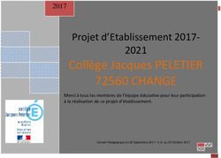CHANGE Collège Jacques PELETIER - Projet d'Etablissement 2017- 2021 ...