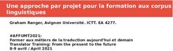 Une approche par projet pour la formation aux corpus linguistiques