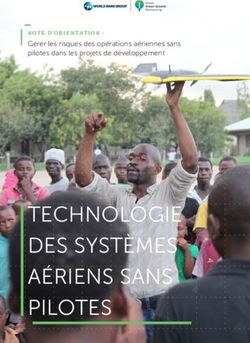 TECHNOLOGIE DES SYSTÈMES AÉRIENS SANS PILOTES - NOTE D'ORIENTATION : Gérer les risques des opérations aériennes sans pilotes dans les projets de ...