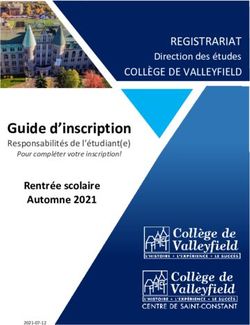 Guide d'inscription Responsabilités de l'étudiant(e) - REGISTRARIAT - Cégep de Valleyfield
