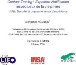 Contact-Tracing / Exposure-Notification - respectueux de la vie privée - LIMOS