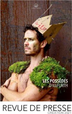 REVUE DE PRESSE CRÉATION 2021