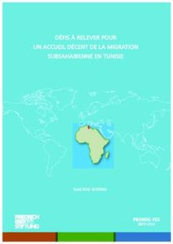 D&Eacute;FIS &Agrave; RELEVER POUR UN ACCUEIL D&Eacute;CENT DE LA MIGRATION SUBSAHARIENNE EN TUNISIE - Sa&iuml;d BEN SEDRINE