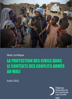 LA PROTECTION DES CIVILS DANS LE CONTEXTE DES CONFLITS ARM&Eacute;S AU MALI - Note Juridique Ao&ucirc;t 2021