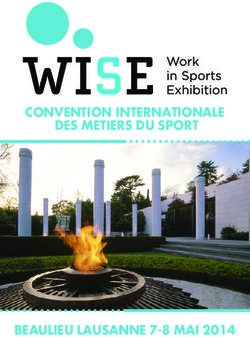 CONVENTION INTERNATIONALE DES METIERS DU SPORT - BEAULIEU LAUSANNE 7-8 MAI 2014