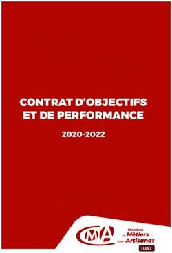 CONTRAT D'OBJECTIFS ET DE PERFORMANCE 2020-2022 - CMA France