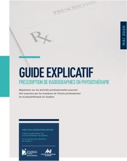 GUIDE EXPLICATIF PRESCRIPTION DE RADIOGRAPHIES EN PHYSIOTH&Eacute;RAPIE - Prescription de radiographies en ...