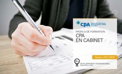CPA EN CABINET PROFILS DE FORMATION - Saison 2017-2018 - Ordre des CPA du Québec