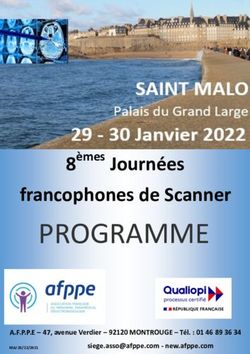 PROGRAMME francophones de Scanner - 8èmes Journées - AFPPE