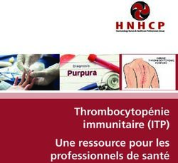 Thrombocytopénie immunitaire (ITP) Une ressource pour les professionnels de santé - Haematology Nurses & Healthcare ...