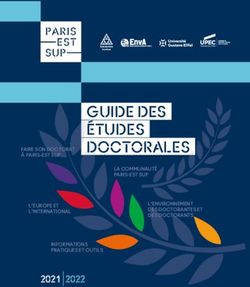 GUIDE DES &Eacute;TUDES DOCTORALES - FAIRE SON DOCTORAT &Agrave; PARIS-EST SUP