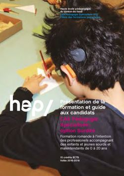 Présentation de la formation et guide aux candidats CAS Pédagogie Spécialisée : option Surdité