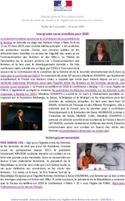 Une grande cause mondiale pour 2020 - Femmes.gouv.fr