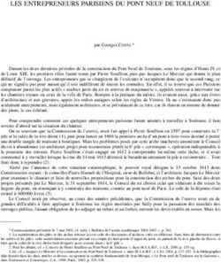 LES ENTREPRENEURS PARISIENS DU PONT NEUF DE TOULOUSE