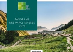 PANORAMA DES PARCS SUISSES 2019 - Netzwerk Schweizer P&auml;rke
