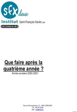 Que faire après la quatrième année ? - Année scolaire 2020-2021 - SFXdeux