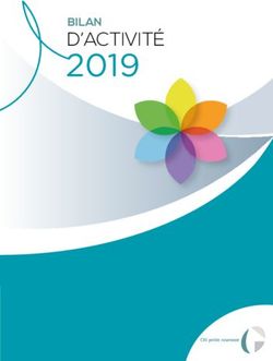 2019 D'ACTIVIT&Eacute; BILAN - CIG PETITE COURONNE