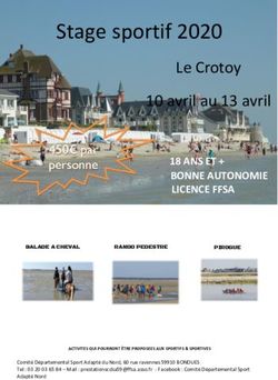 Stage sportif 2020 - Sport Adapté