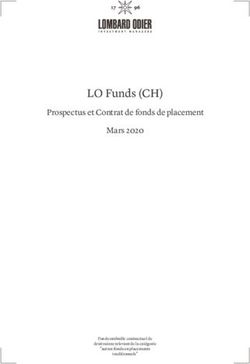 LO Funds (CH) Prospectus et Contrat de fonds de placement Mars 2020 - Fonds ombrelle contractuel de - Lombard Odier
