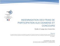 INDEMNISATION DES FRAIS DE PARTICIPATION AUX EXAMENS ET CONCOURS