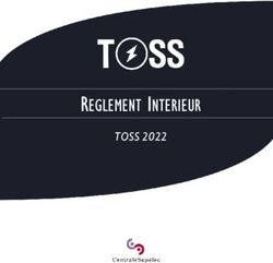 REGLEMENT INTERIEUR TOSS 2022 - CS Sports