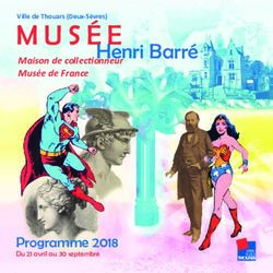 Henri Barré Maison de collectionneur Musée de France - Programme 2018 - Thouars