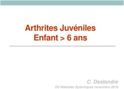 Arthrites Juv&eacute;niles Enfant 6 ans - C. Deslandre DU Maladies Syt&eacute;miques novembre 2018