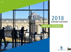 2018 RÉGIE DES BÂTIMENTS - Régie des Bâtiments