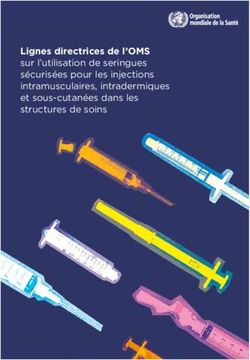 Lignes Directrices De L'OMS - Sur L'utilisation De Seringues Sécurisées ...