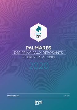 2020 PALMAR&Egrave;S DES PRINCIPAUX D&Eacute;POSANTS DE BREVETS &Agrave; L'INPI