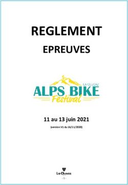 REGLEMENT EPREUVES - 11 au 13 juin 2021 - Alps Bike Festival