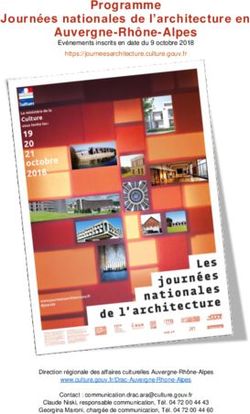 Programme Journées nationales de l'architecture en