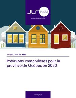 Prévisions immobilières pour la province de Québec en 2020 - PUBLICATION JLR - www.jlr.ca