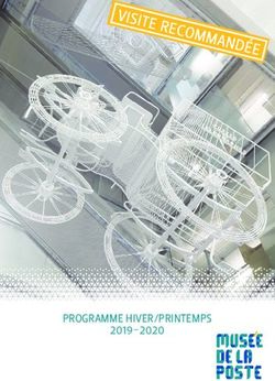 PROGRAMME HIVER/PRINTEMPS 2019-2020 - Musée de La Poste
