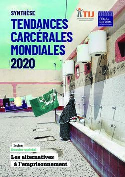 TENDANCES CARCÉRALES MONDIALES 2020 - SYNTHÈSE - Les alternatives à l'emprisonnement - Penal Reform ...