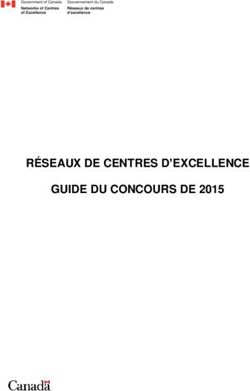 RÉSEAUX DE CENTRES D'EXCELLENCE GUIDE DU CONCOURS DE 2015