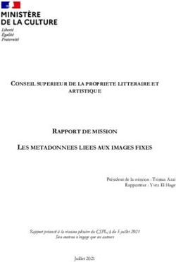 RAPPORT DE MISSION LES METADONNEES LIEES AUX IMAGES FIXES - Minist&egrave;re de la Culture