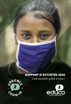 RAPPORT D'ACTIVITÉS 2020 - C'est possible grâce à vous ! - NET