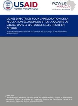 LIGNES DIRECTRICES POUR L'AM&Eacute;LIORATION DE LA R&Eacute;GULATION &Eacute;CONOMIQUE ET DE LA QUALIT&Eacute; DE SERVICE DANS LE SECTEUR DE L' &Eacute;LECTRICIT&Eacute; EN AFRIQUE