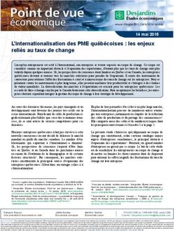 L'internationalisation des PME québécoises : les enjeux reliés au taux de change