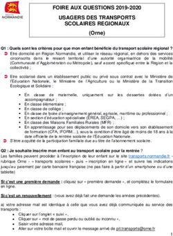 FOIRE AUX QUESTIONS 2019-2020 USAGERS DES TRANSPORTS SCOLAIRES REGIONAUX
