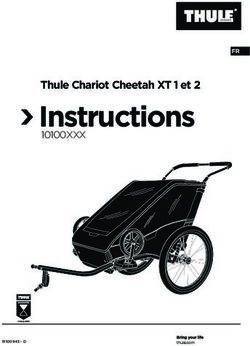 Instructions Thule Chariot Cheetah XT 1 et 2 - 10100XXX - static-tgdp.com