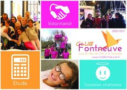 Etude - Volontariat - Club Fontneuve